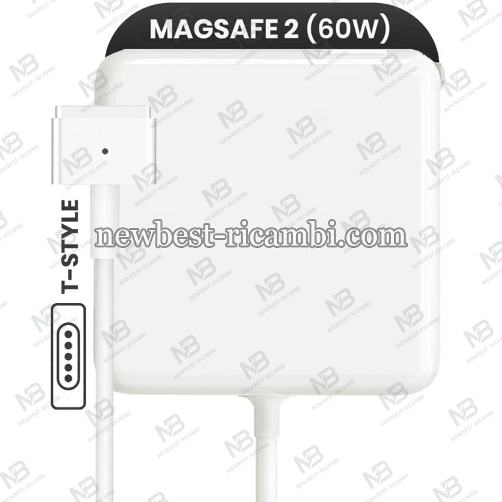 60W MagSafe 2 Power Adapter With Cable (T-Style) For MacBook Used OEM Grade A/B Original