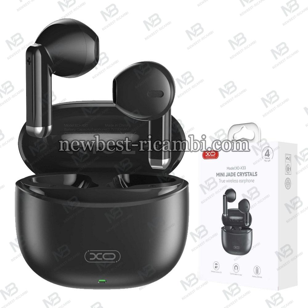 XO DESIGN X33 Wireless Earbuds Black in Blister
