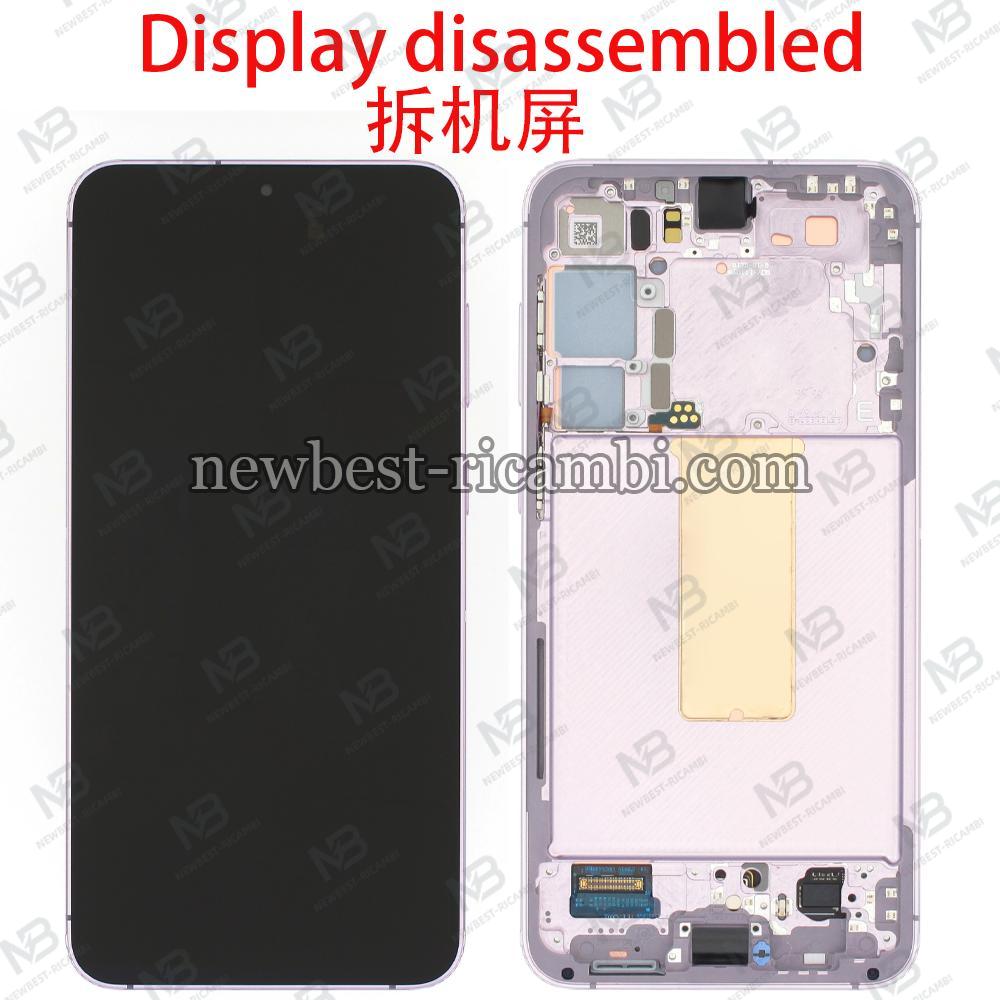 Samsung Galaxy S23 Plus S916 Touch + Lcd + Frame Pink Disassembled Grade B