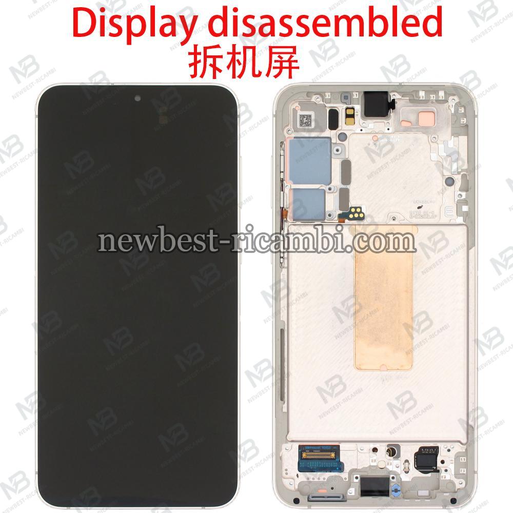 Samsung Galaxy S23 Plus S916 Touch + Lcd + Frame Cream Disassembled Grade A