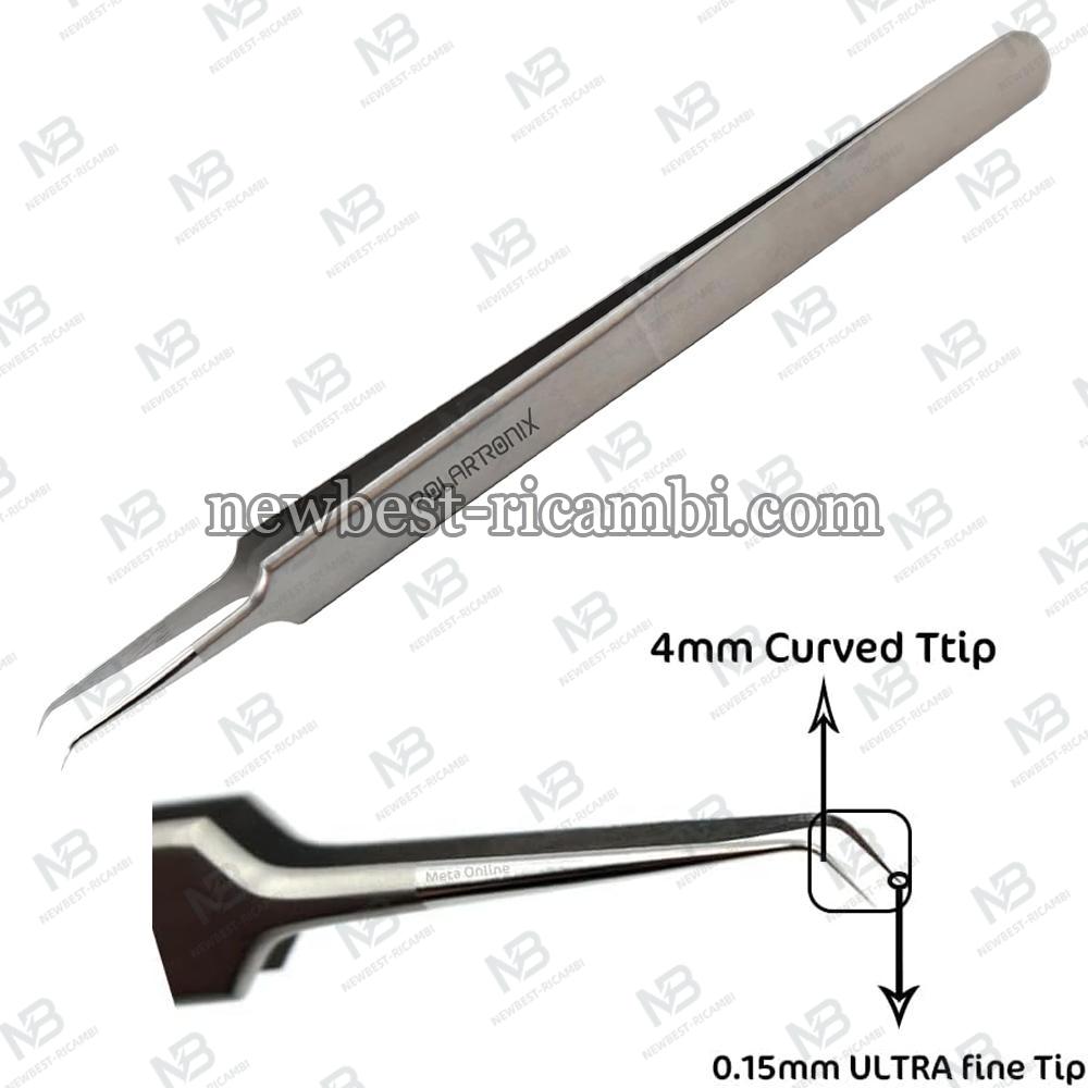 Micro Soldering Cuved Ultra-Fine Tip Tweezer (0.15mm) Non-Magnetic ESD Safe