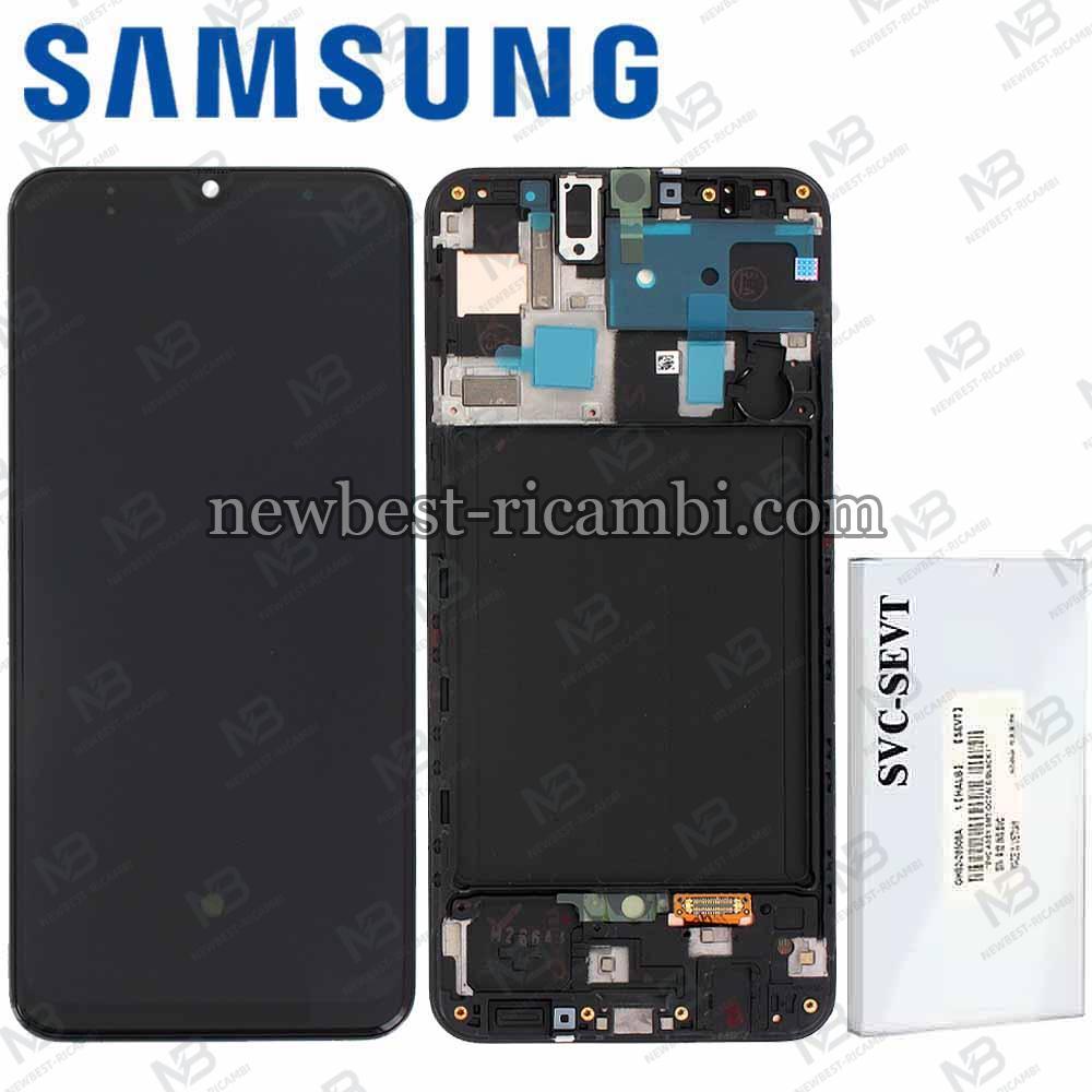 Samsung A50 2019 A505f Touch + Lcd + Frame Black Service Pack