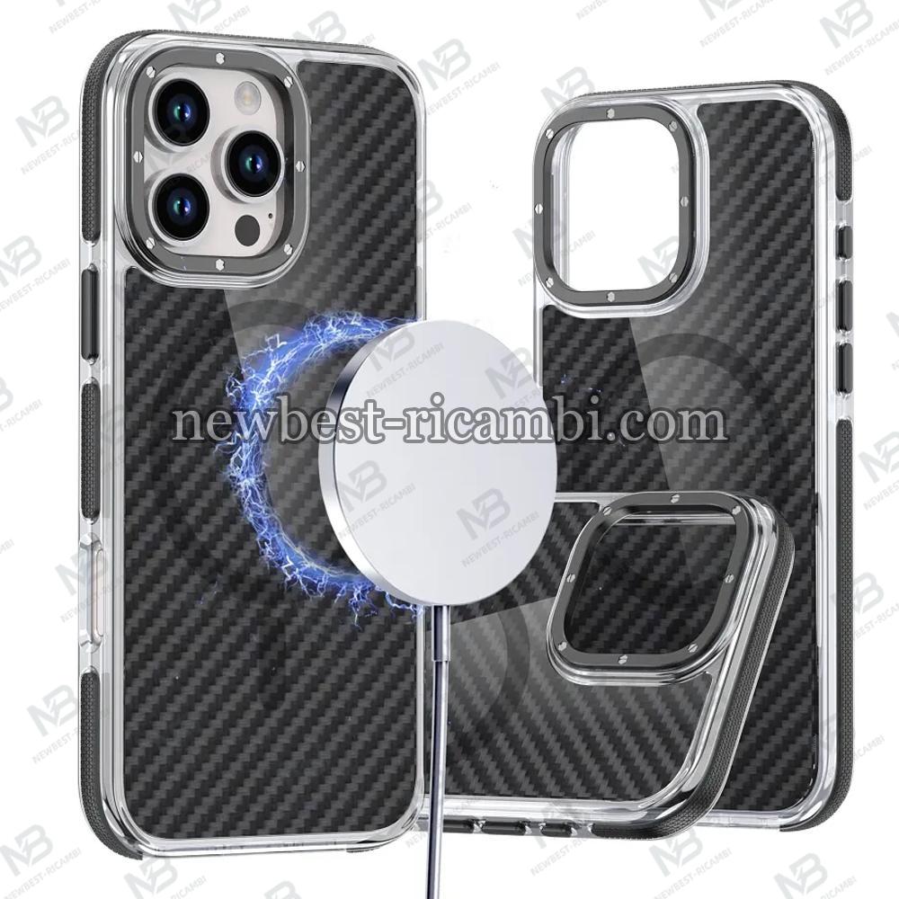 FIBER Case Comapitble With MagSafe For IPHONE 17 Black In Blister