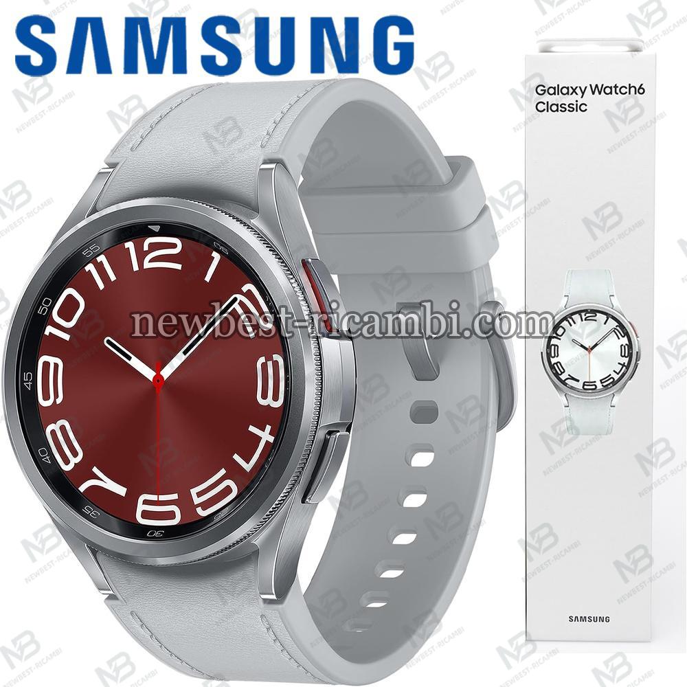Samsung Galaxy Watch Series 6 R950 Classic 43mm Bluetooth Silver Like New AAA In Blister