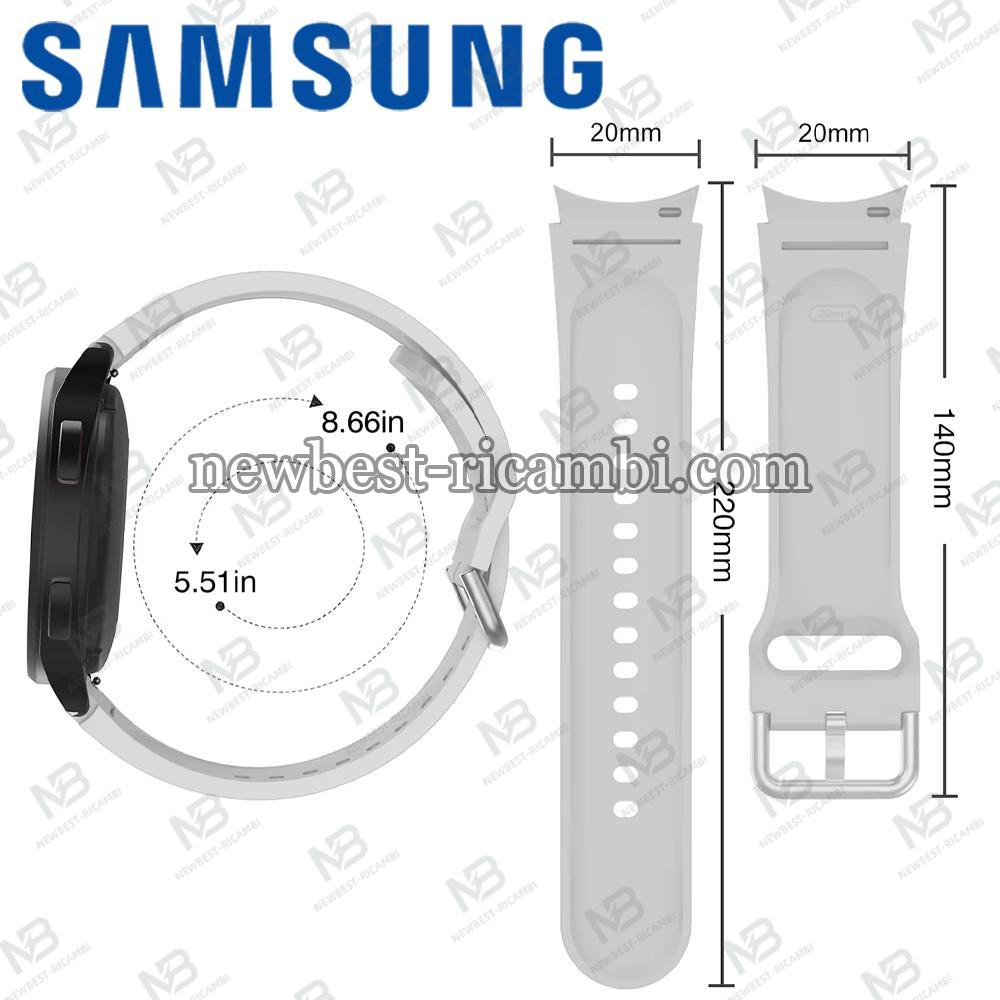 Silicone Strap For Samsung Galaxy Watch 6/5/5 Pro/4 classic 44/40/43/47/46/42/45MM White S/M Used Like New Original