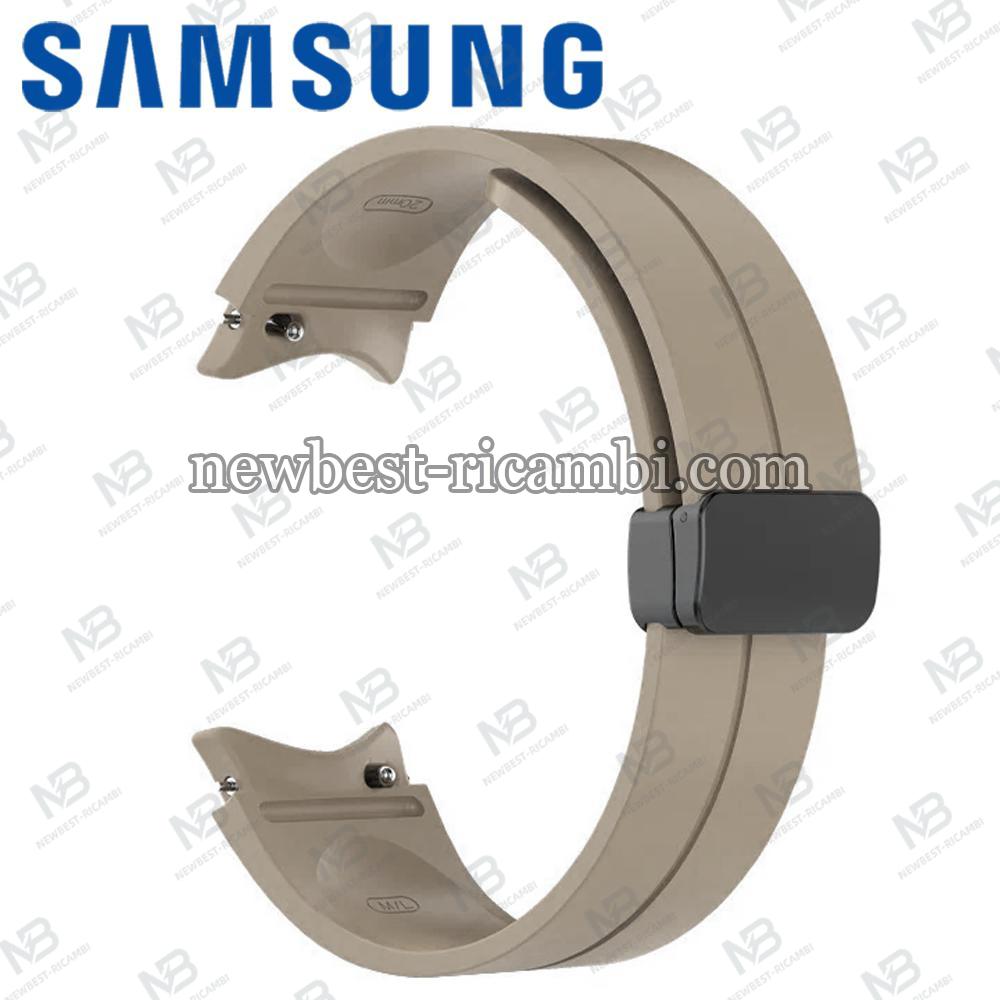 Samsung Galaxy Watch 4/ 5/ 6 / 7 Silicone With Magnetic Buckle Brown Used Size M/L in Bulk Like New Original