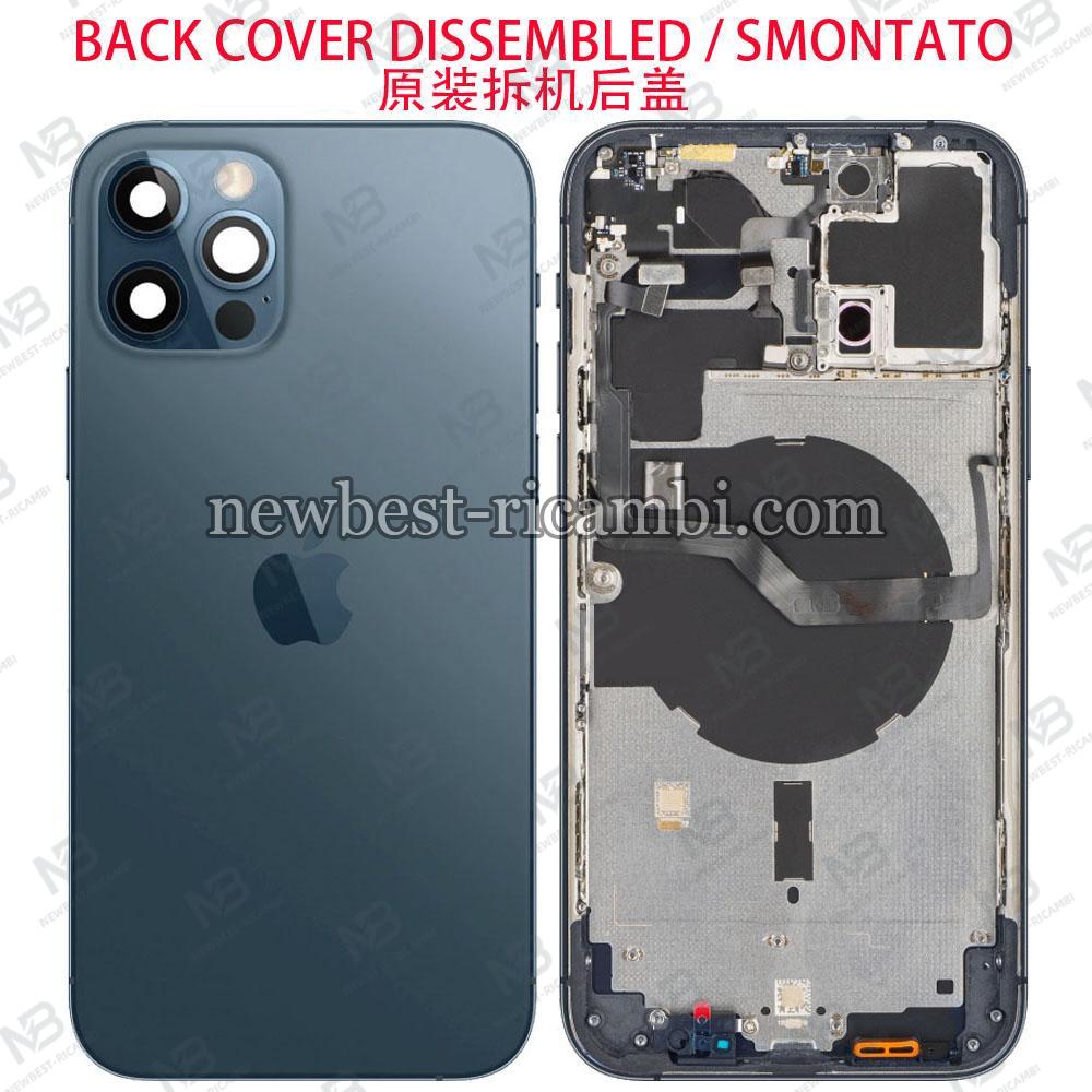 iPhone 12 Pro Max Back Cover + Frame Blue Dissembled Grade B Original