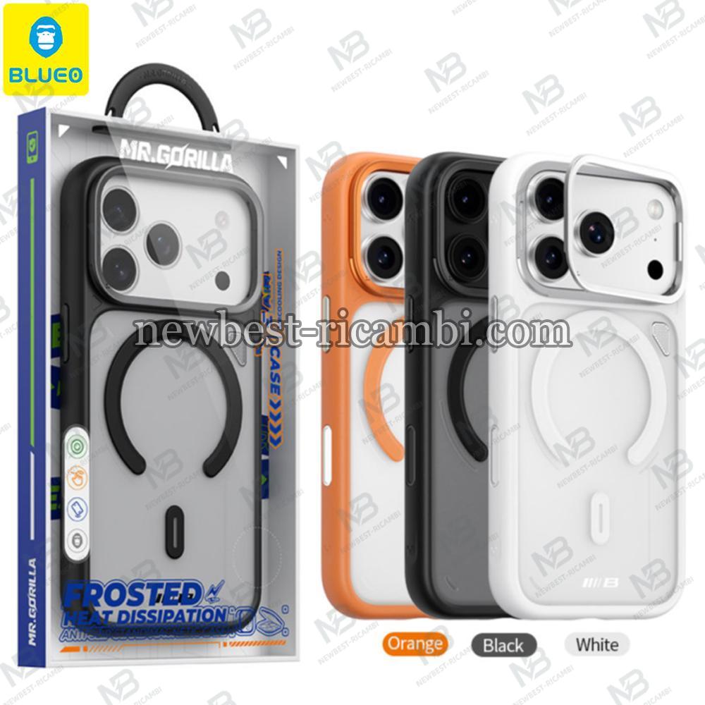 Blueo Frosted Heat Dissipation Anti-Slip Stand Magnetic Case BL057 for iPhone 17 Pro White