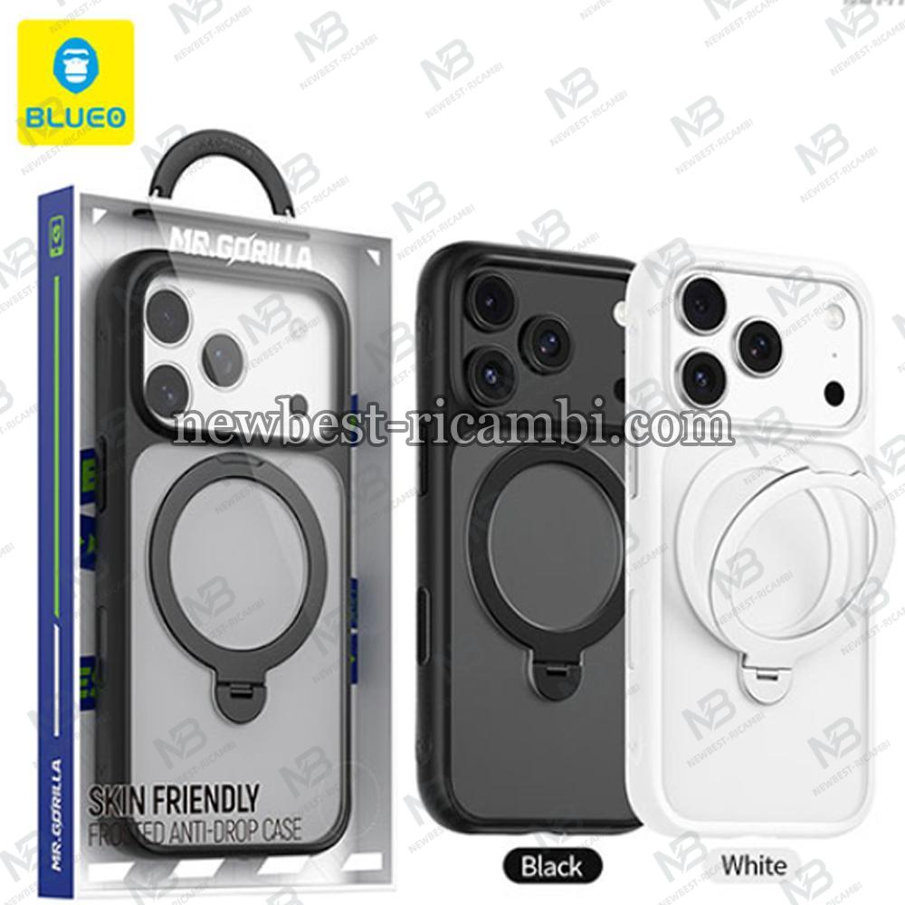 Blueo Skin Friendly Magnetic Case With 360 Rotatable Stand BL037 iPhone 17 Pro White In Blister