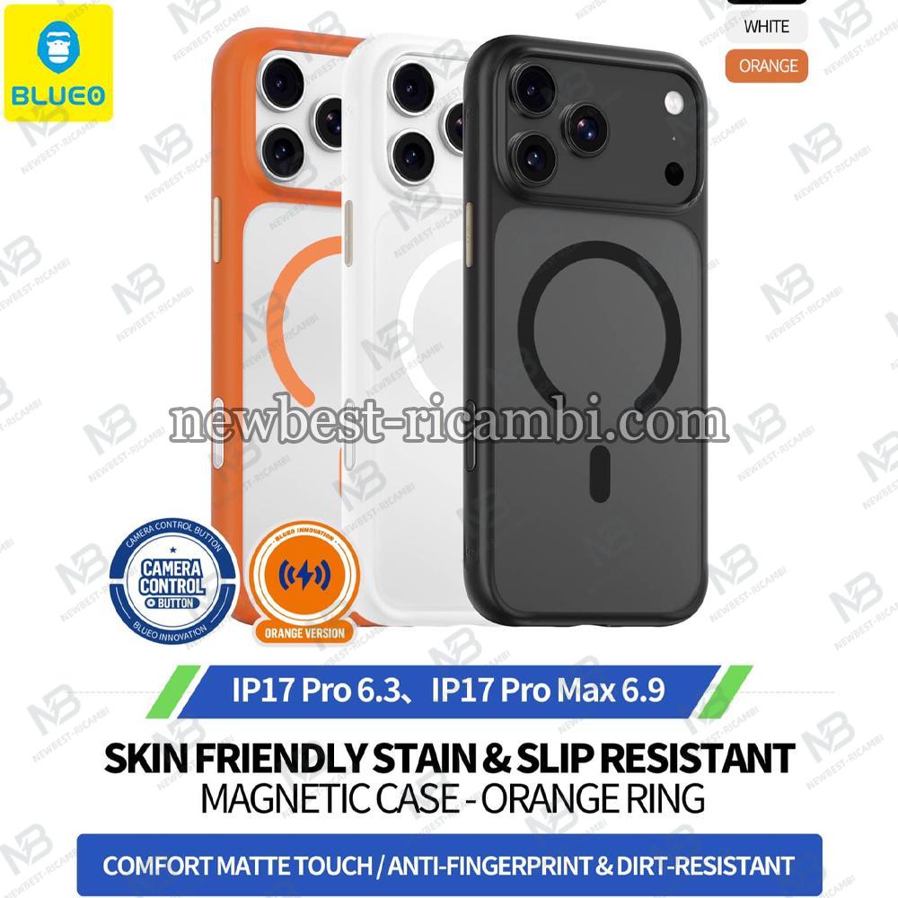 Blueo Skin Friendly Stain & Slip Resistant Magnetic Case BL058 iPhone 17 Pro Black