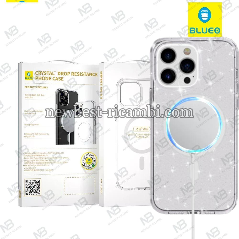 Blueo Crystal Pro Drop Resistance Phone Case B41 With Magsafe iPhone 17 Pro Glitter Transparent In Blister