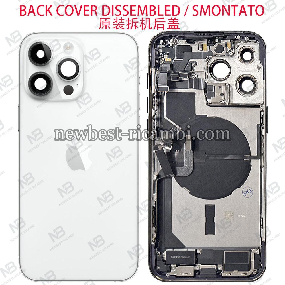 iPhone 14 Pro Max Back Cover + Frame + Full Flex Silver / White Dissembled Grade A Original