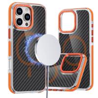 FIBER Case Comapitble With MagSafe For IPHONE 17 Orange In Blister