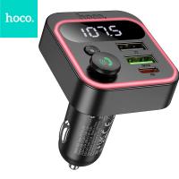 HOCO Car Transmitter FM Bluetooth 2 x USB A + Type C PD QC3.0 20W E85 Black In Blister