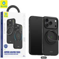 Blueo Armor Aramid Fiber Magnetic Case with 360 Stand BL054 For iPhone 17 Pro