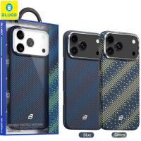 Blueo Gilded Tactile Woven Aramid Fiber Magnetic Case BL065 for iPhone 17 Pro Green