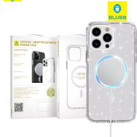 Blueo Crystal Pro Drop Resistance Phone Case B41 With Magsafe iPhone 17 Pro Glitter Transparent In Blister