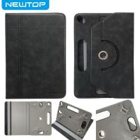 NEWTOP COVER TABLET UNIVERSALE IN PELLE PU RUOTABILE 360° ELASTICO 10" 16:9 (Universale 10 pollici - Nero)