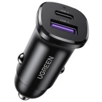 Car Charger UGREEN EC305 30W 3A 1 x USB-A - 1 x USB-C Black in Blister