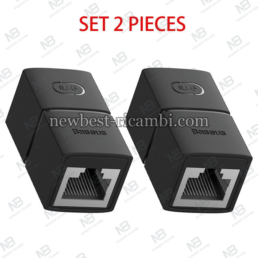 Ethernet Adapter Baseus RJ45 to RJ45 Black B00131100111-00 2pcs Set in Blister
