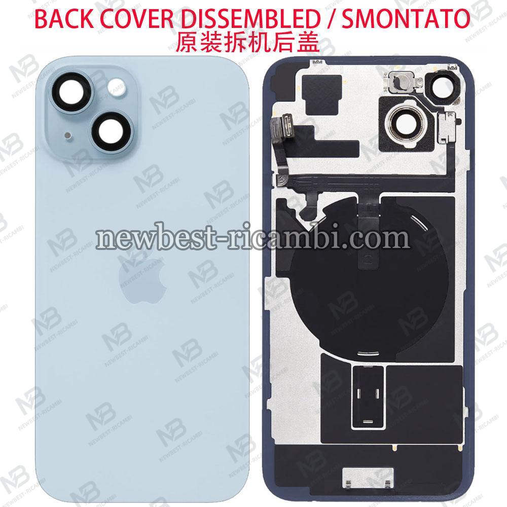 iPhone 15 Plus Back Cover + Camera Glass Blue Dissembled Grade A Original (Refurbished)