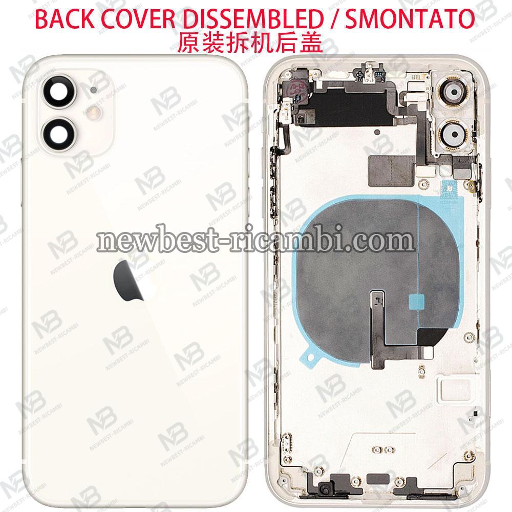 iPhone 11 Back Cover + Frame + Full Flex Dissemble White Grade A Original (Refurbished)