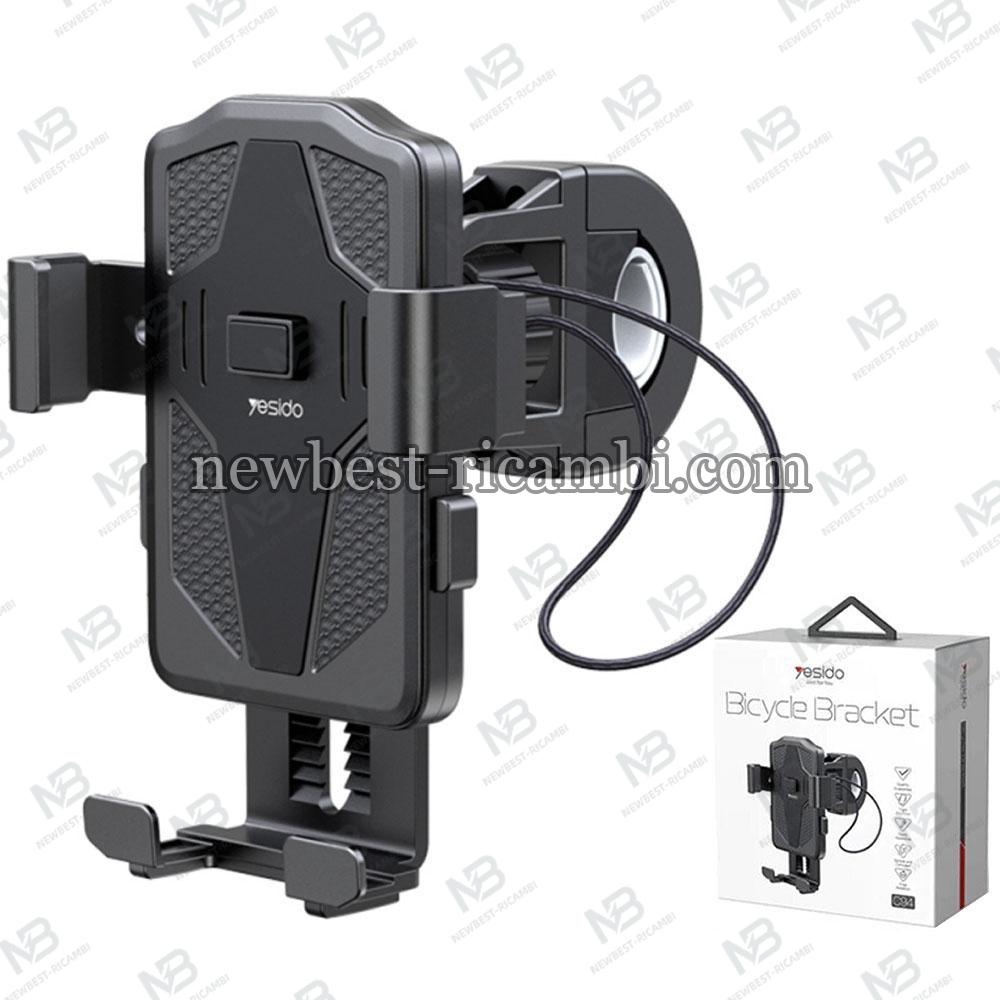 Motorcycle Holder Yesido C94 4inch - 6.5inch Black in Blister