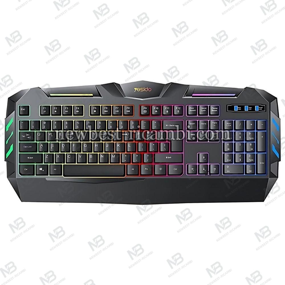 Wired Gaming Keyboard Yesido KB21 RGB 1.5m Black in Blister