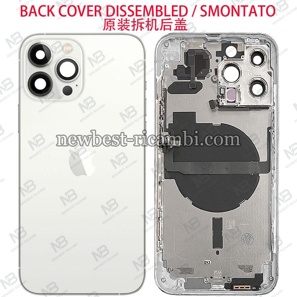 iPhone 13 Pro Max Back Cover + Frame + Full Flex Silver Dissembled Grade A Original (Refurbished)