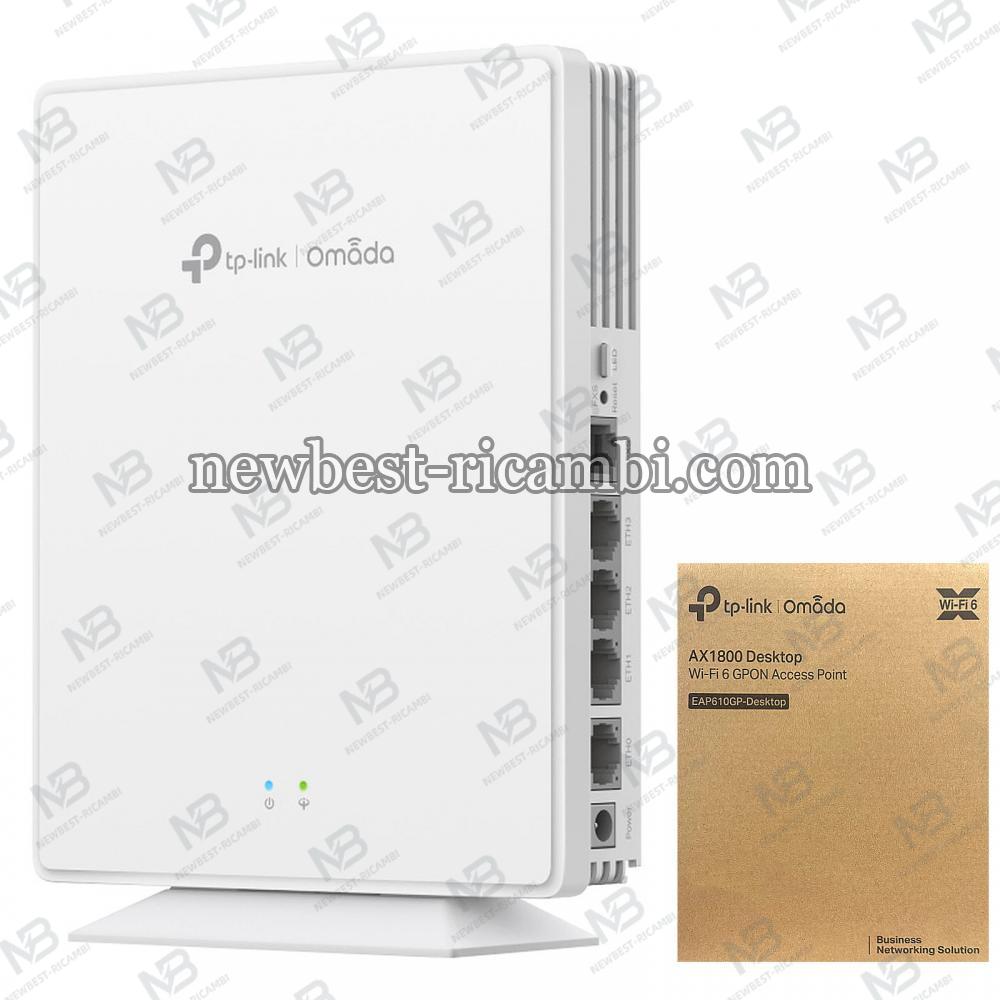 Omada AX1800 Wi-Fi 6 Desktop GPON Access Point - EAP610GP-Desktop White in Blister