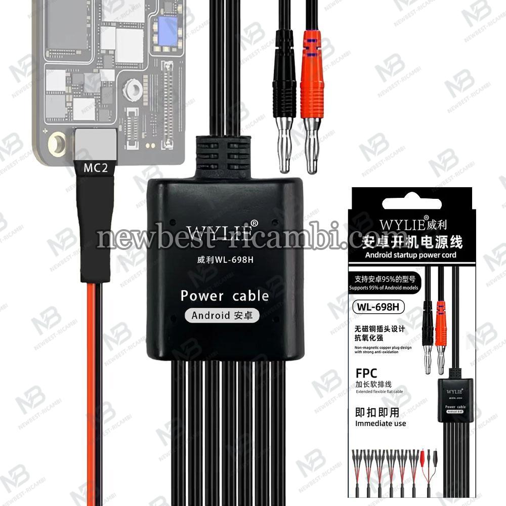 WYLIE WL-698H Android Phone Power Cable with Soft FPC Buckle in Blister