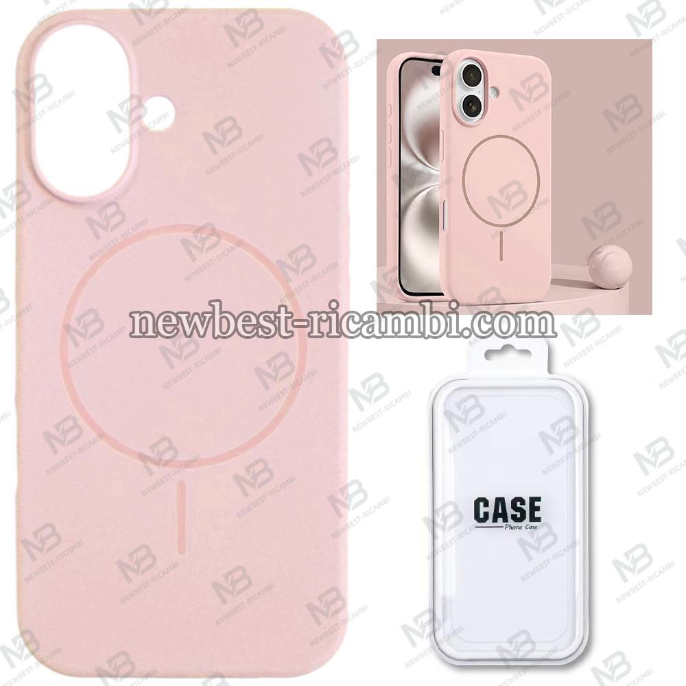 Silicon Cover with Magnetic Case for iPhone 17 Pink In Blister