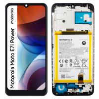 Motorola Moto E7i Power Touch + Lcd + Frame + Battery Disassembled Grade B
