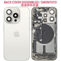iPhone 15 Pro Back Cover + Middle Frame + Full Flex White Disassembled Grade A Original