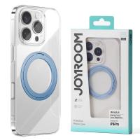 Joyroom JR-16JL6 Ultra-Thin Magnetic Phone Case with 360° Rotatable Ring Stand for iP 16 Pro Blue