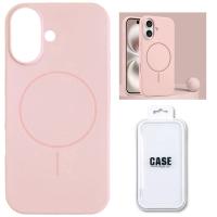 Silicon Cover with Magnetic Case for iPhone 17 Pink In Blister