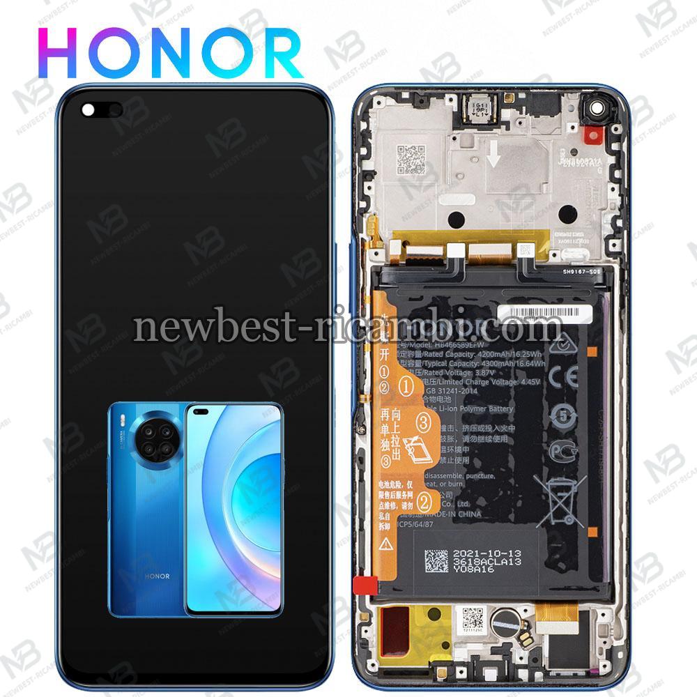 Huawei Honor 50 Lite / Nova 8i Touch + Lcd + Frame + Battery Blue Service Pack