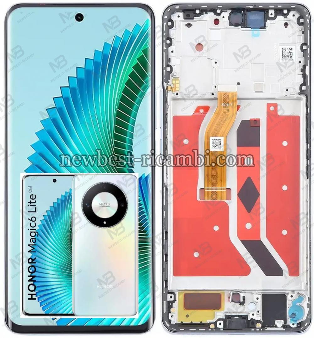 Huawei Honor Magic 6 Lite 5G Touch + Lcd + Frame White Original