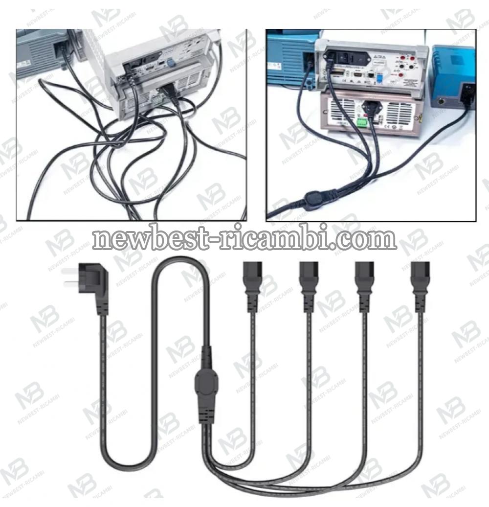 ​QianLi 4 in 1 3 Pin Extension Universal Power Cable in Blister