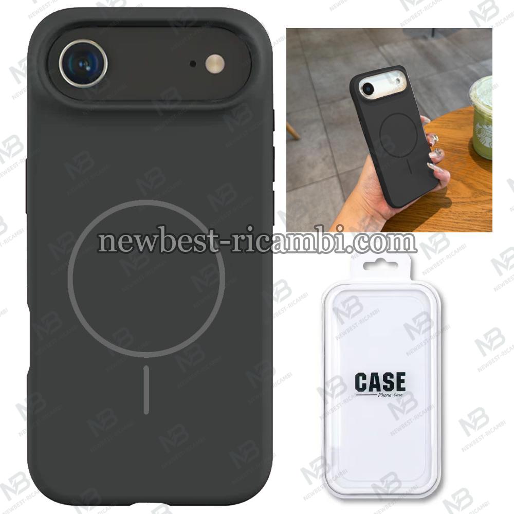 Silicon Cover with Magnetic Case for iPhone 17 Air Black in Blister