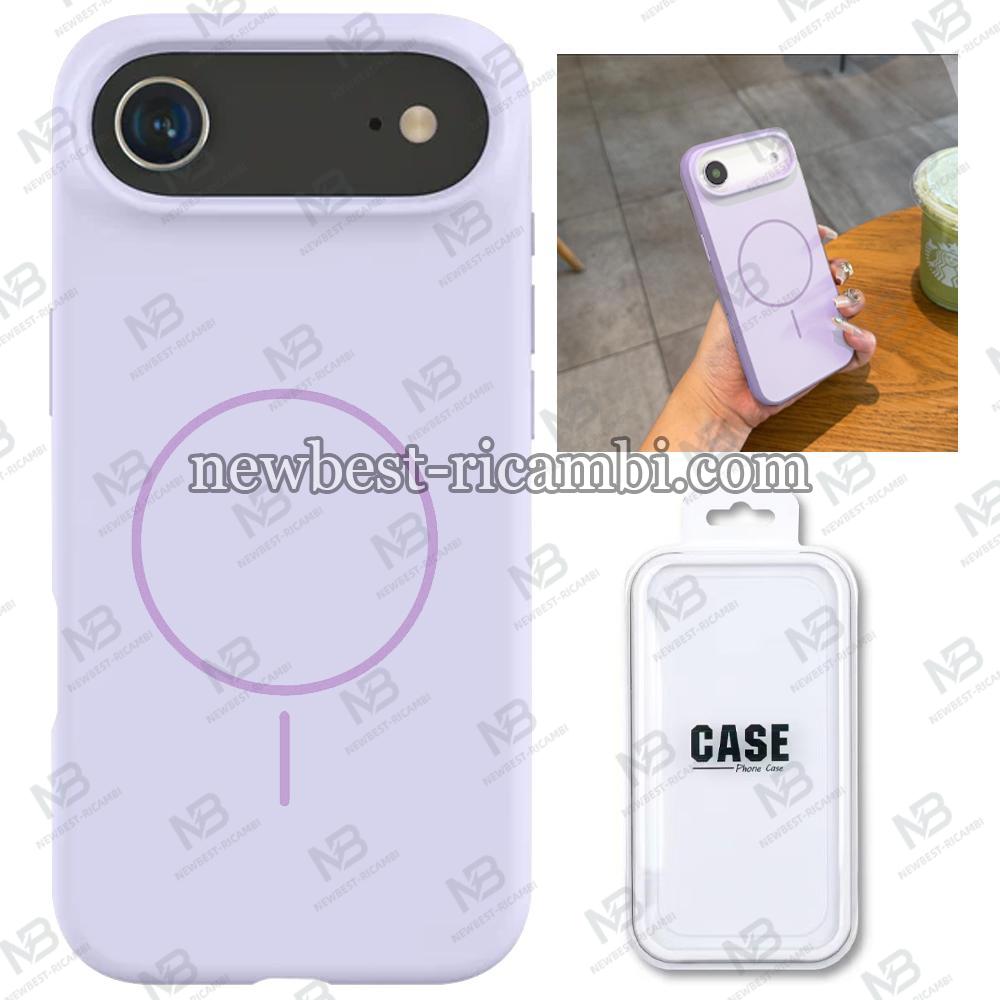 Silicon Cover with Magnetic Case for iPhone 17 Air Purple in Blister