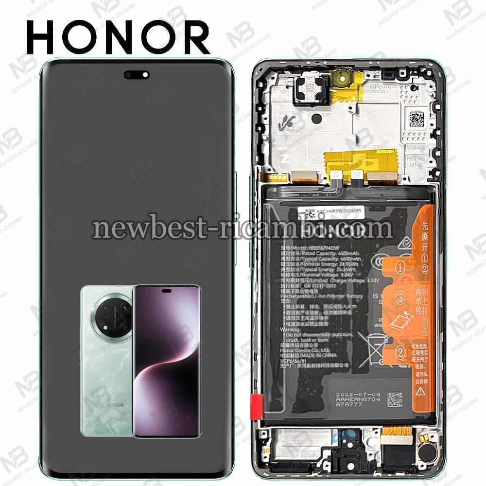 Honor Magic 7 Lite 5G (BRP-NX1) Touch + Lcd + Frame + Battery Jade Cyan Service Pack