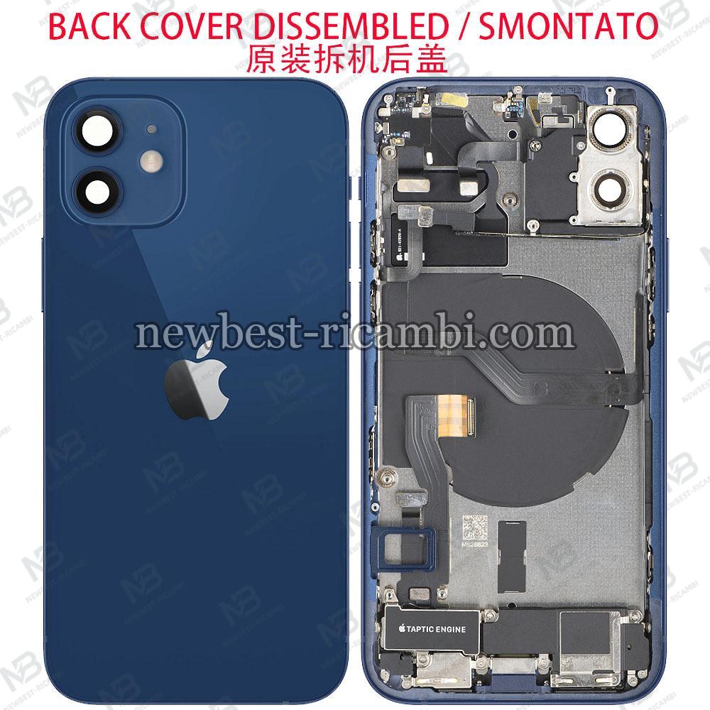 iPhone 12 Back Cover + Wireless Charge + Full Flex Flashlight Blue Disassembled Grade A Original