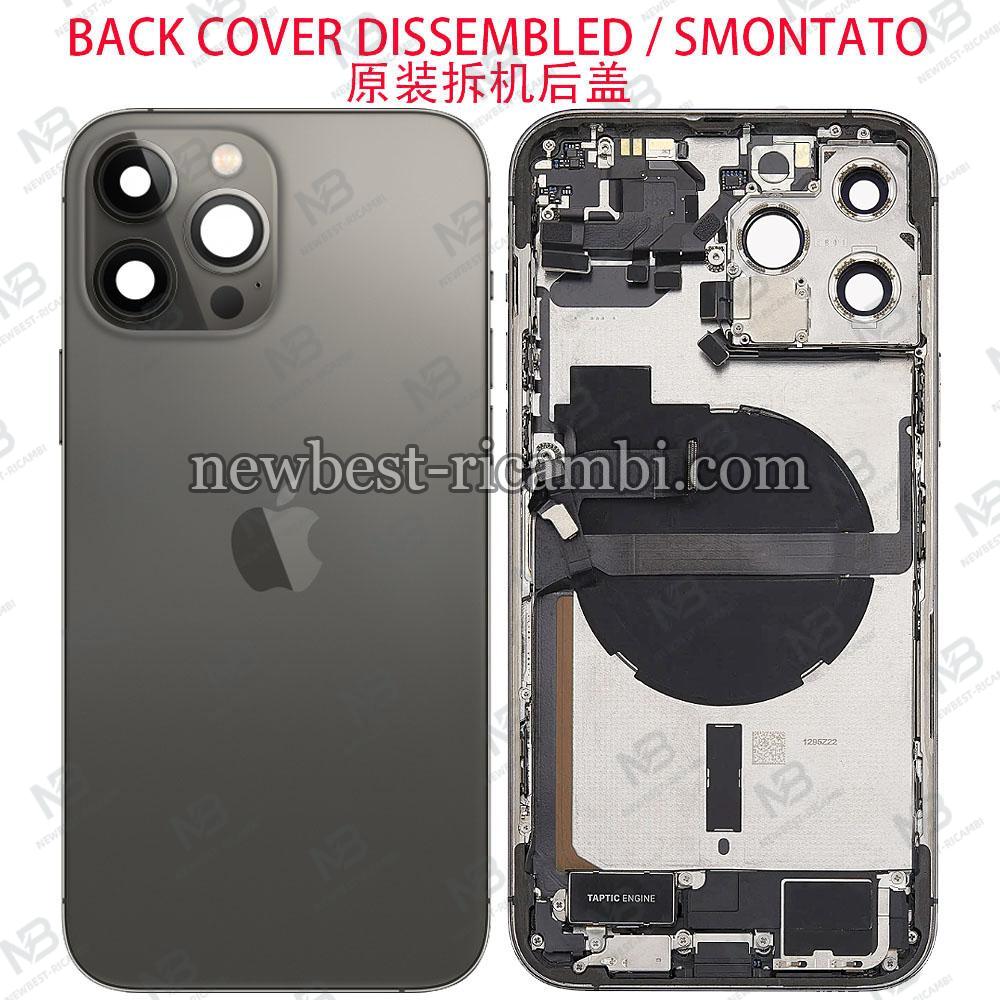 iPhone 13 Pro Max Back Cover + Wireless Charge + Full Flex Flashlight Black Disassembled Grade A Original