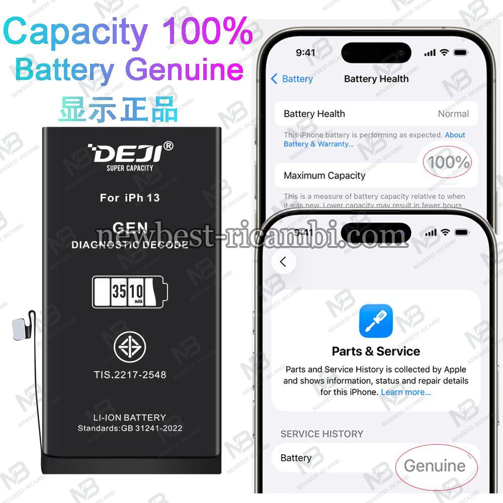 Deji iPhone 13 3510mAh Decode Battery Genuine Self-Diagnosable