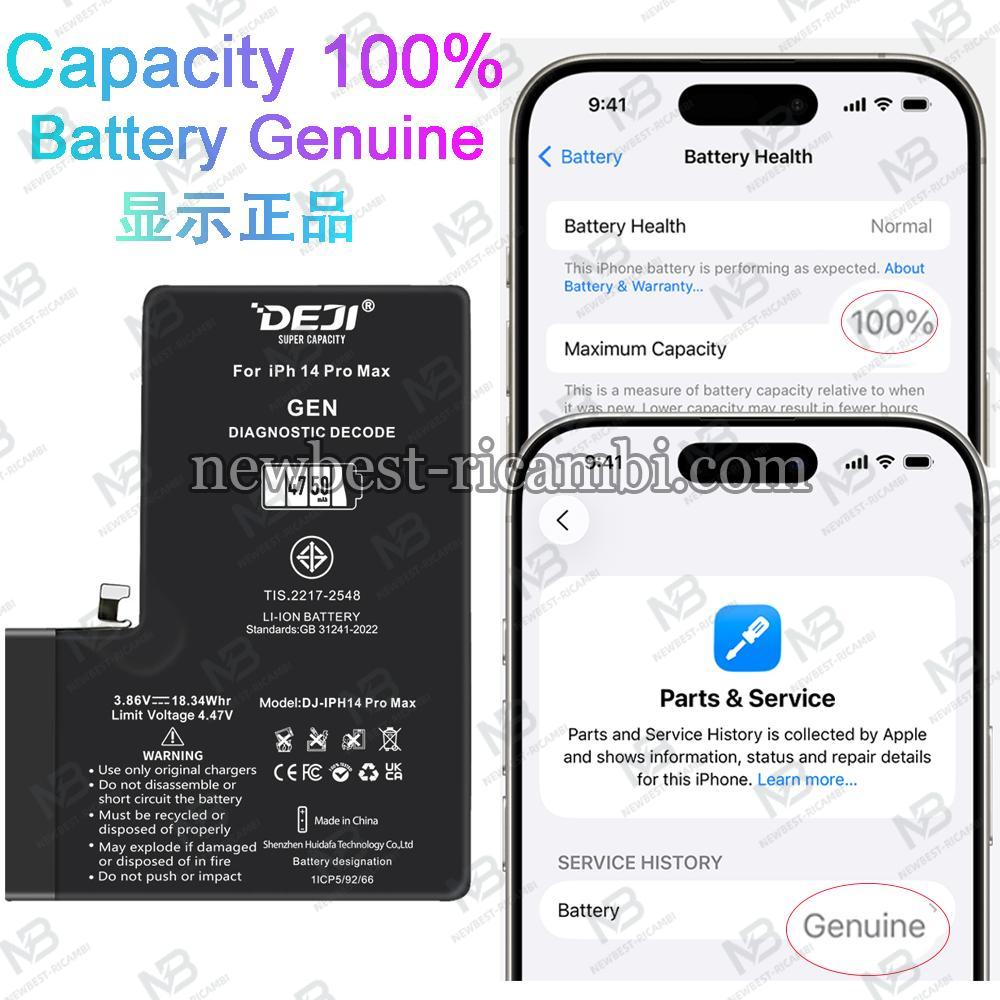 Deji iPhone 14 Pro Max 4750mAh Decode Battery Genuine Self-Diagnosable