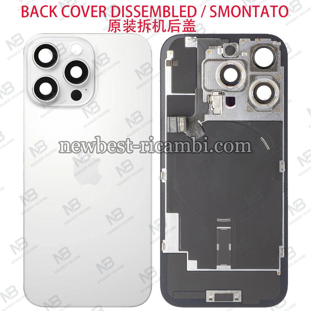 iPhone 16 Pro Back Cover + Frame Full Flex White Titanium Dissembled Grade A Original