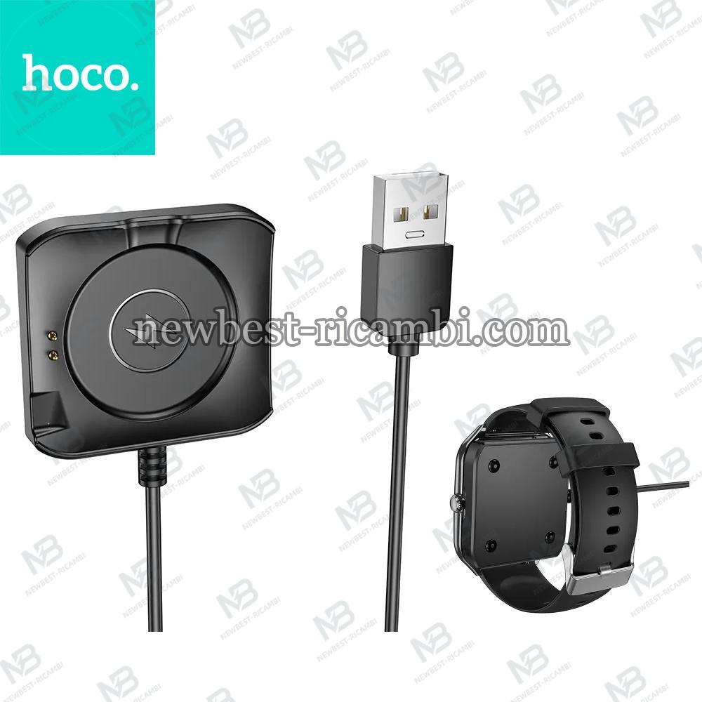 Charging Cable For Smartwatch Hoco 0,6 m Y28 Black In Blister