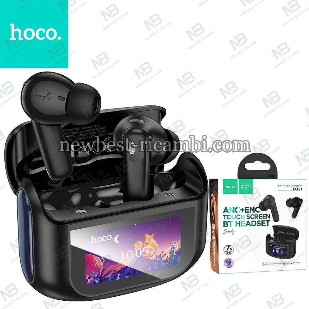 Wireless Earphones Hoco With Touch Screen TWS ANC ENC EQ21 Midnight Black In Blister