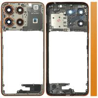 Motorola G15 (XT-2521-2) Frame B + Side Key Sunrise Orange